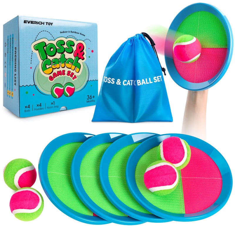 EVERICH TOY Upgraded Toss and Catch Ball Game Set Outdoor Games for Kids Toys Stocking Stuffers for Family Games Beach Pool Yard Christmas Toys Birthday Gifts for Boys Girls 3 4 5 6 7 812 Year Old - Image 3