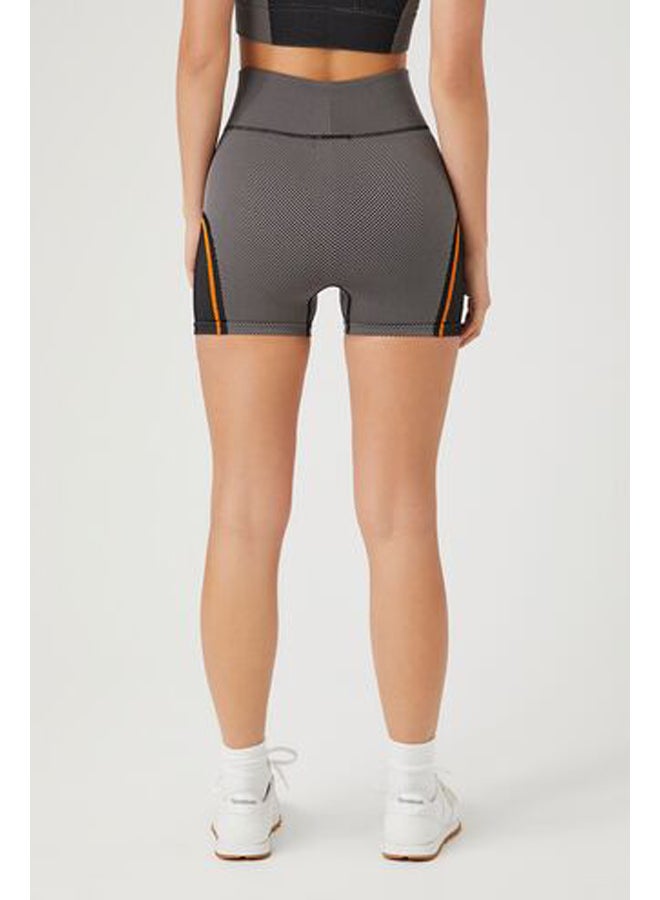 FOREVER 21 شورت راكبي الدراجات النارية النشط بدون درزات بألوان متعددة - Image 4