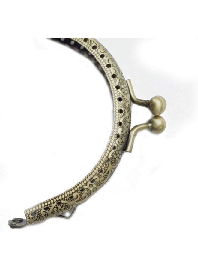 Bag Purse 8.5 cm 10 Pieces Metal Structure Lock Kiss Clasp for Purse Making DIY (Bronze)  - Image 2