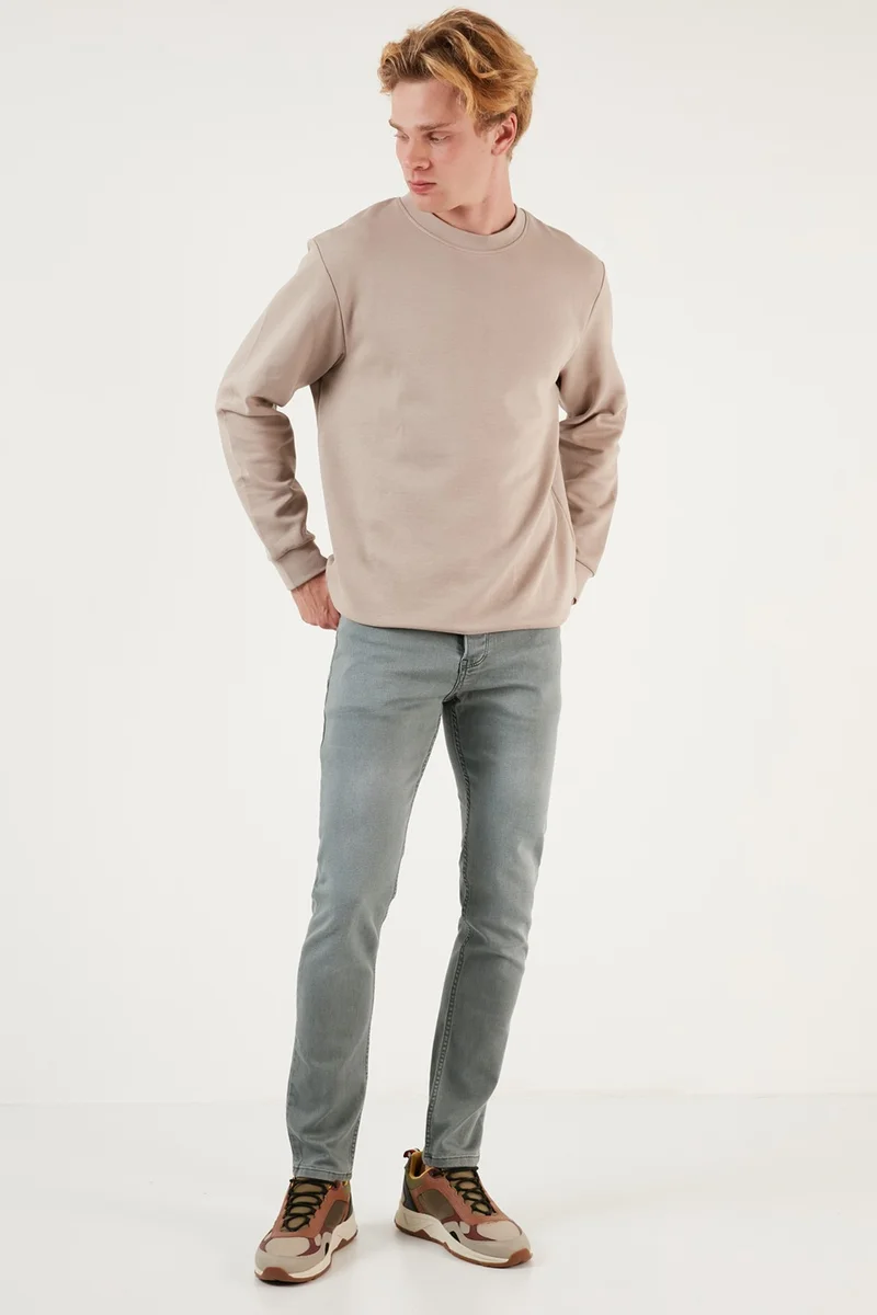 بوراتي Cotton Normal Waist Regular Fit Jeans Men's Denim Trousers 6440303