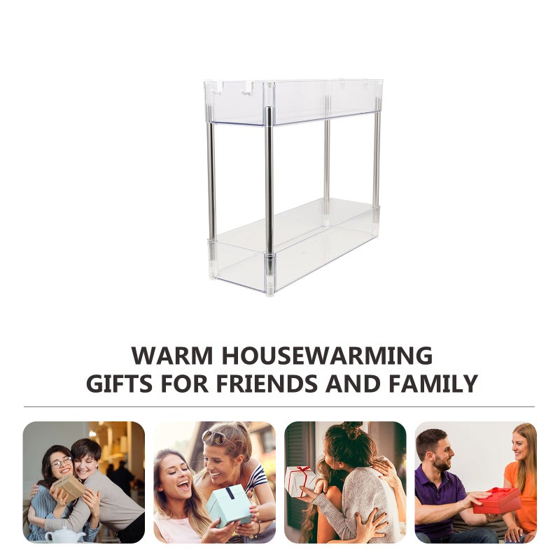 Double Layer Storage Rack Desktop Bathroom Storage Stand Home Supply - Image 1