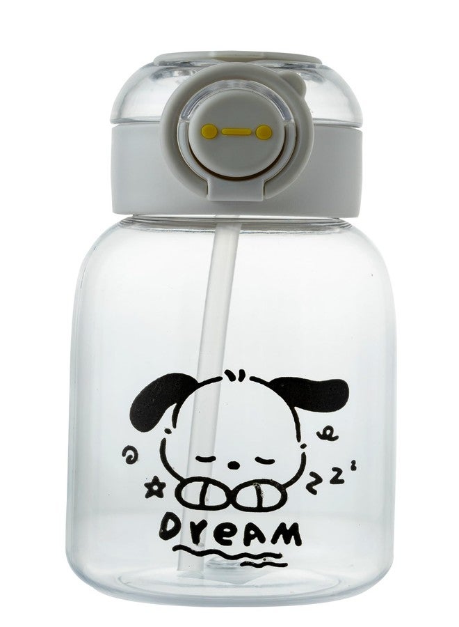 NVS KIDS Baby Sipper Bottle Leak Proof Dust Free Cover Sippy Cup with Soft Silicone BPA Free Straw Drinking Cup for Infant/Toddler (White) - Image 1