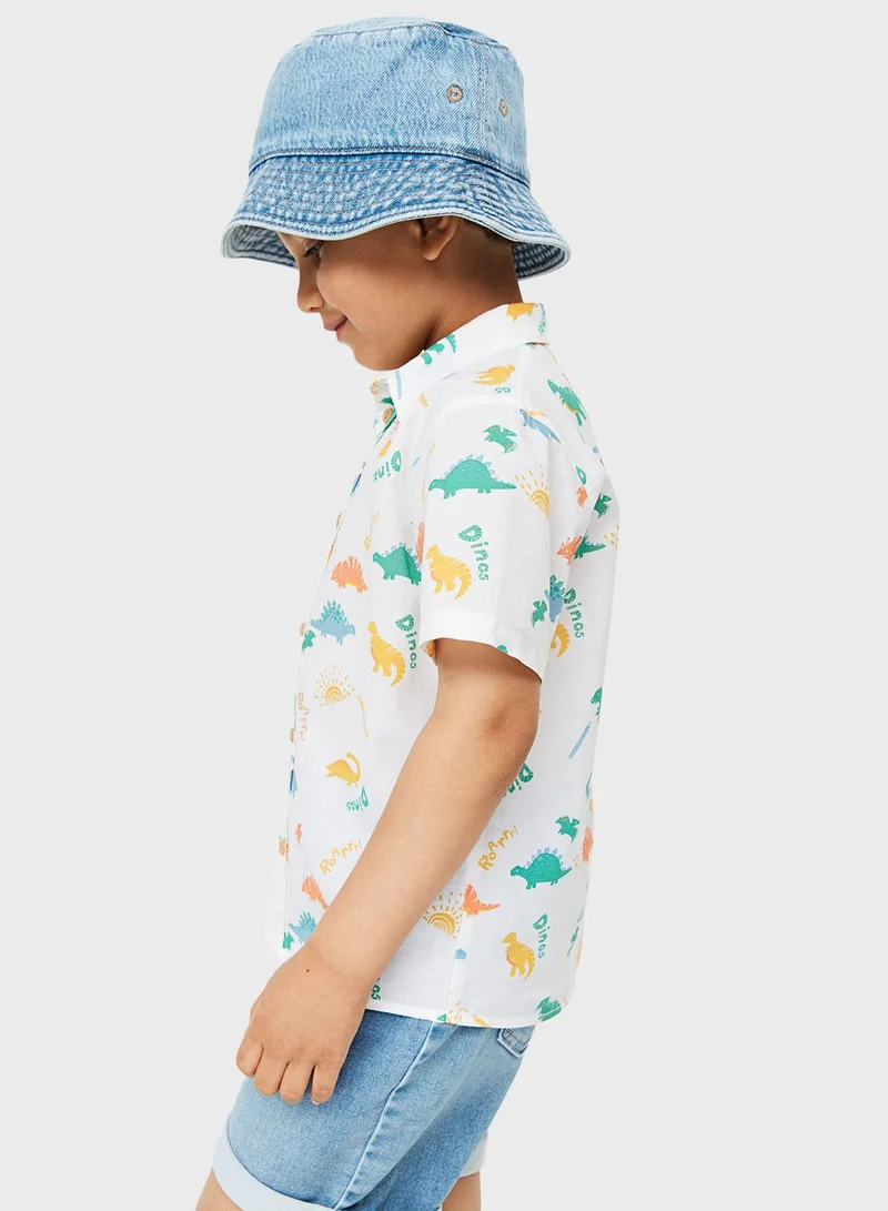 H&M Kids Short-Sleeved Cotton Shirt