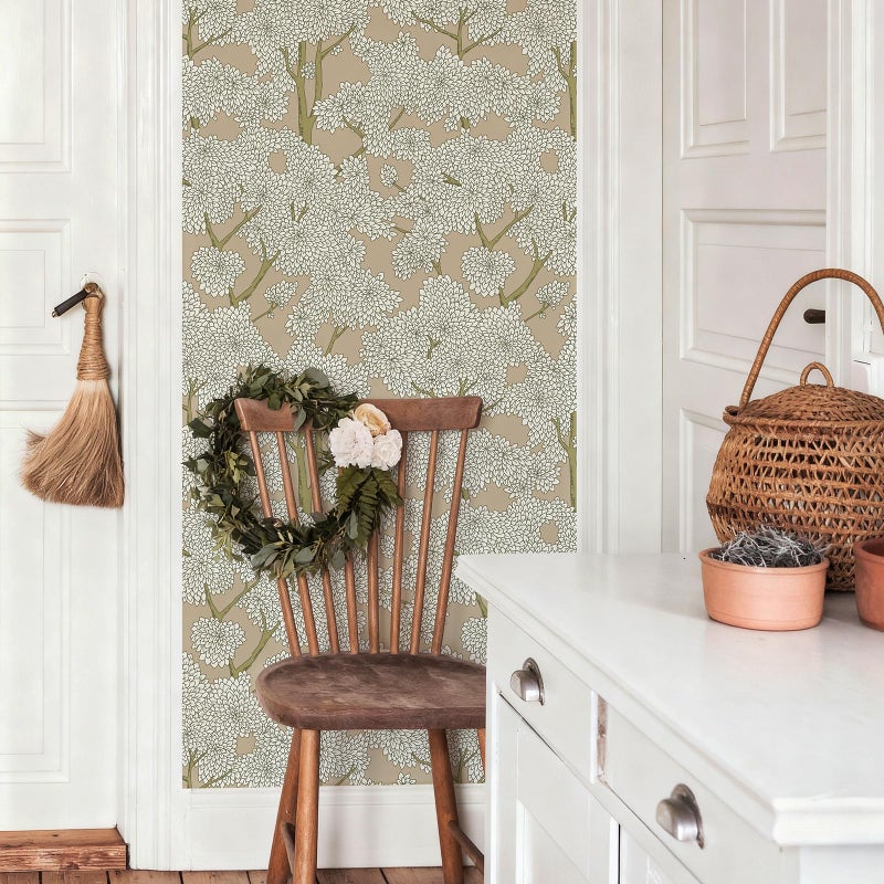 JiffDiff Tree Wallpaper Peel and Stick Jungle Wall Paper Forest Mural Stick on Wallpaper Modern Waterproof Self Adhesive Contact Paper(17.3" x 400" Brown) - Image 2