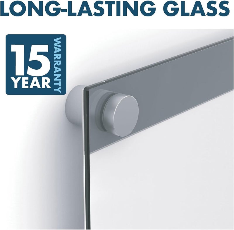 Quartet Glass Whiteboard Magnetic Dry Erase Board 11 x 17 with Customizable Templates White Dry Erase Surface Infinity GI1117 - Image 3