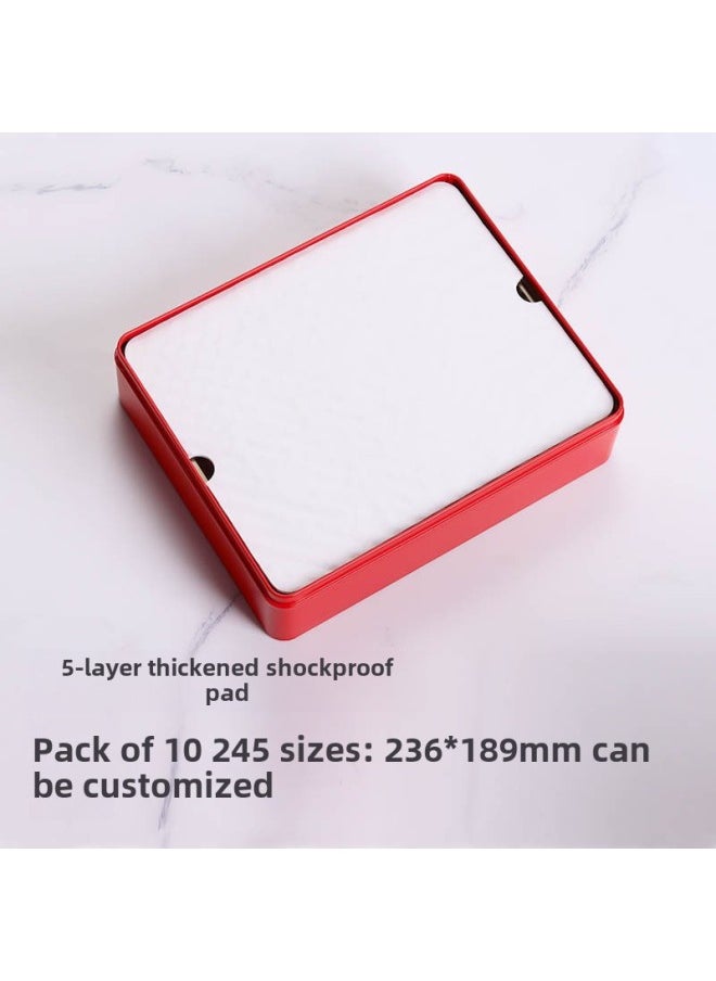 Cookie Biscuit Shock-proof Pad Snack Wrapping Paper Buffer Pad Iron Can Gasket Iron Box Pad Paper Food Grade 5-layer Thickened-Specifications:245 Shock-proof Pad 10 Sheets  - Image 1