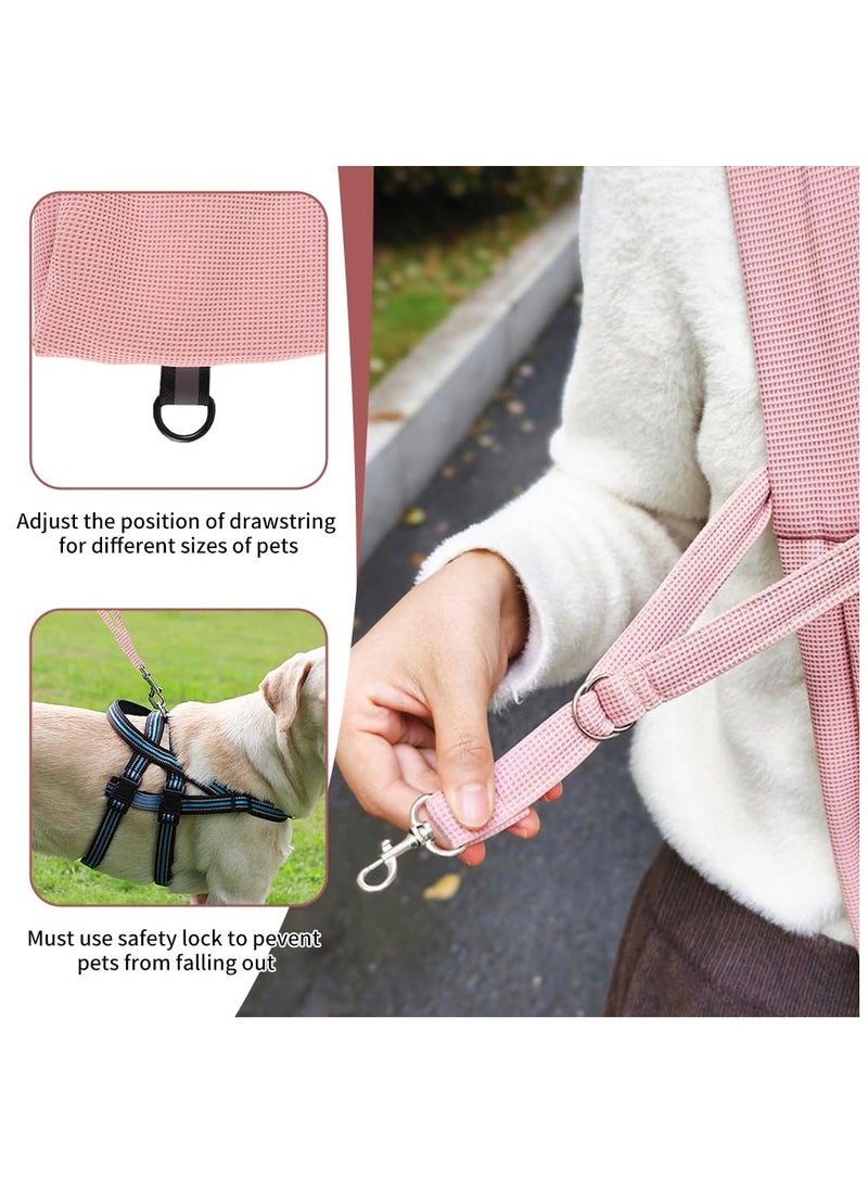 Pet Dog Cat Sling Carrier, Hands Free Reversible Pet Carriers Bag, Travel Safe Bag for Small Puppies and Kittens up to 15 lbs, Comfortable Backpack for Outdoor Adventures and Subway Travel - Image 4
