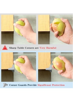 Excefore Soft Baby Proofing Edge and Corner Guards 100% Silicone Corner Protector Baby High Resistant Adhesive Gel Baby Corner Protector for Fireplace Table Stair Cabinet (Grey 6 Pieces Triangle)  - Image 2