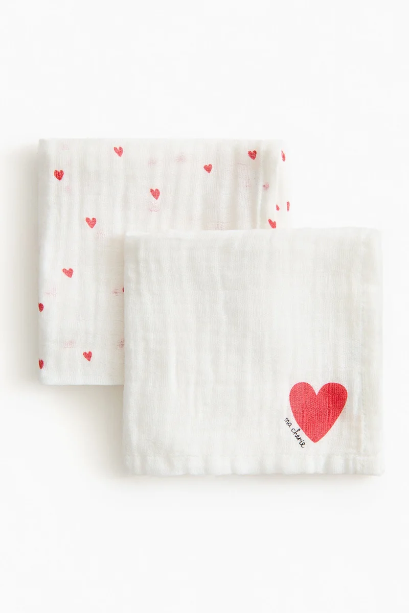 اتش اند ام بطانية خفيفة من الموسلين - عبوة من قطعتين