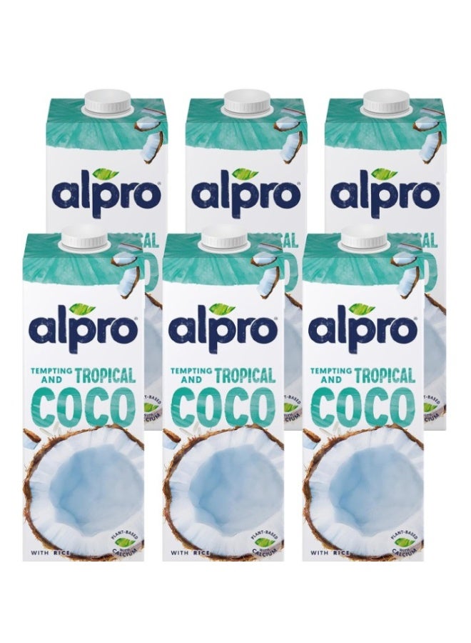 Alpro Coconut Original Drink, 100% Plant-Based, Lactose & Dairy Free - 1L (6x1L) - Image 1
