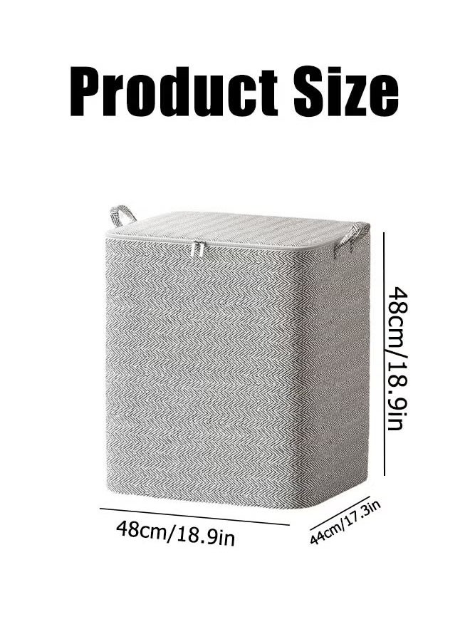 Generic 1/2/3PCS 110L Storage Bag  Large Capacity Storage Bags Clothes Storage Box  Storage Bags  Clothes Organizer Clothes Storage  Organizers Foldable for Clothing Blanket Comforters Bed Sheets Pillows and Toys  - Image 2