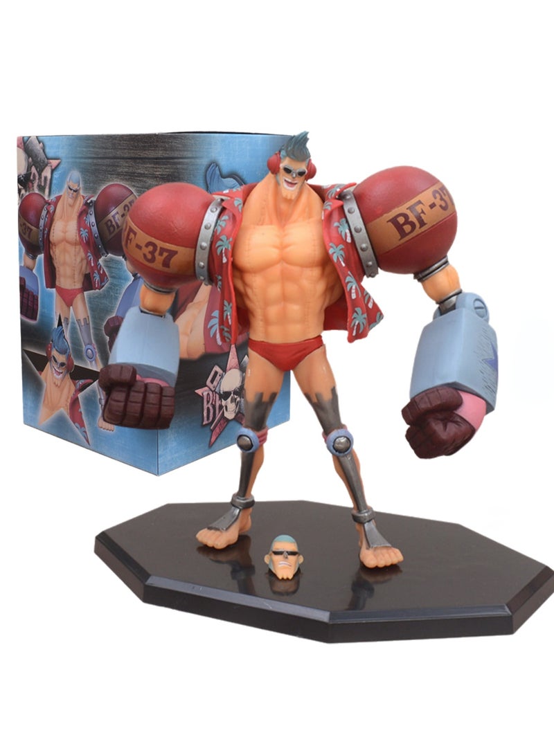 Boxed Franky Straw Hat Pirates Statue Franky Transformer Anime Model Ornaments  - Image 1