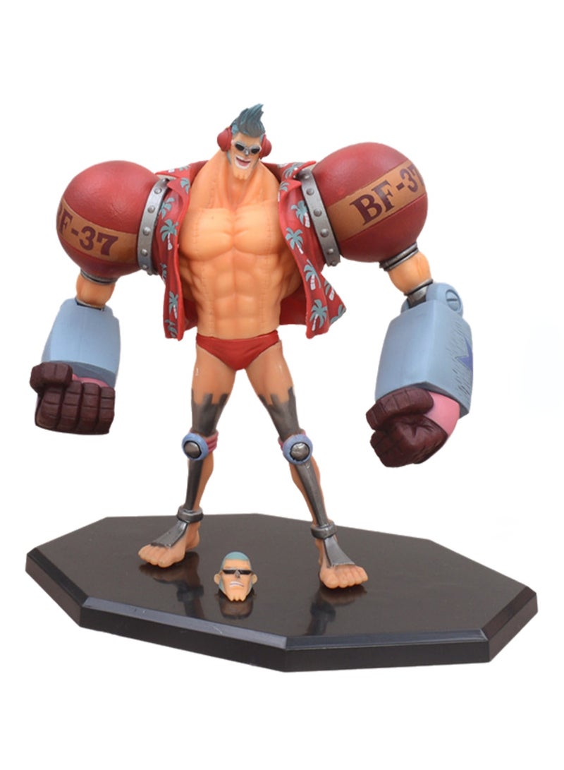 Boxed Franky Straw Hat Pirates Statue Franky Transformer Anime Model Ornaments  - Image 3