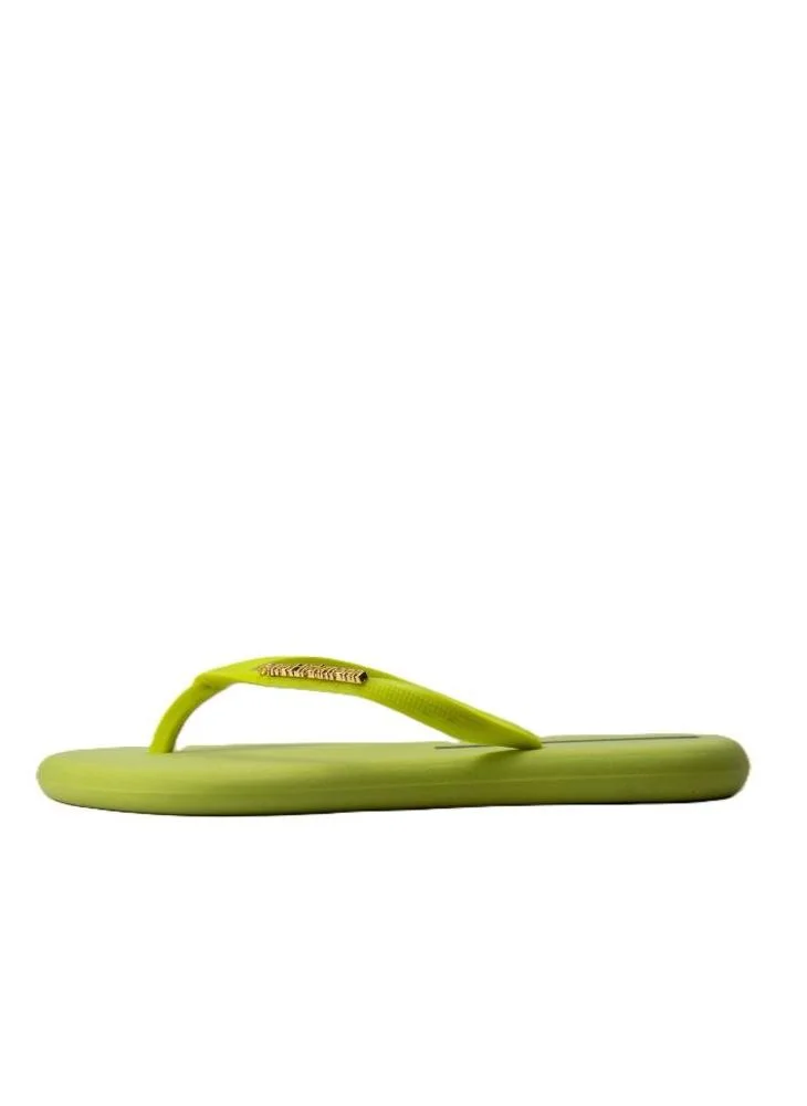Voices Boat Women'S Flip Flops With Matching Brand Design Strap - Yellow