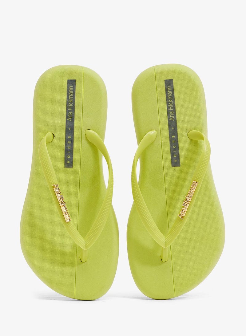 Voices Boat Women'S Flip Flops With Matching Brand Design Strap - Yellow - Image 4