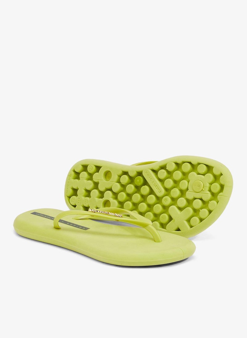 Voices Boat Women'S Flip Flops With Matching Brand Design Strap - Yellow - Image 3