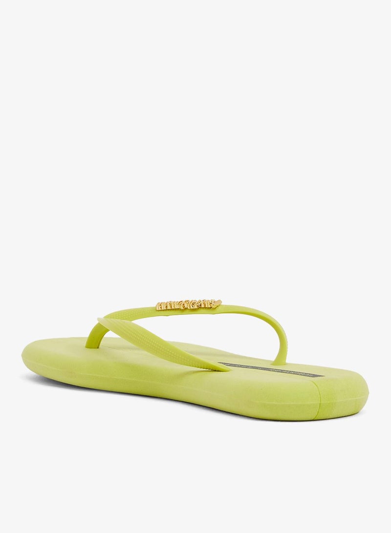 Voices Boat Women'S Flip Flops With Matching Brand Design Strap - Yellow - Image 2