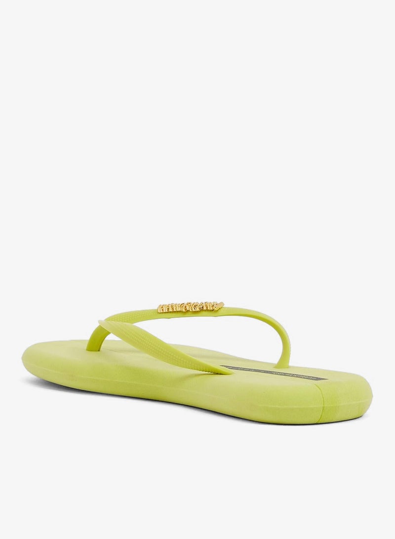 Voices Boat Women'S Flip Flops With Matching Brand Design Strap - Yellow - Image 2