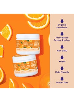 Ultima Replenisher Hydration Electrolyte Powder- 30 Servings- Keto & Sugar Free- Feel Replenished, Revitalized- Naturally Sweetened- Non- Gmo & Vegan Electrolyte Drink Mix- Orange  - Image 4