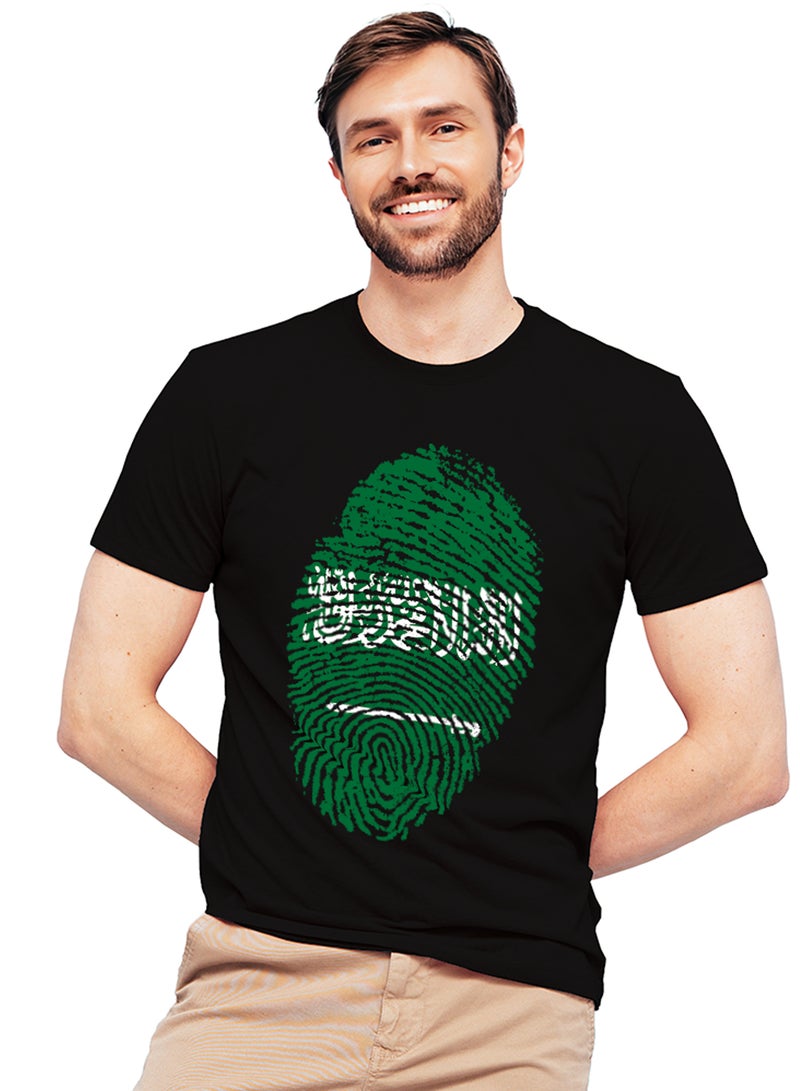 Fashion World Cotton T-shirt Printed with High-quality Saudi Arabia  - Image 1