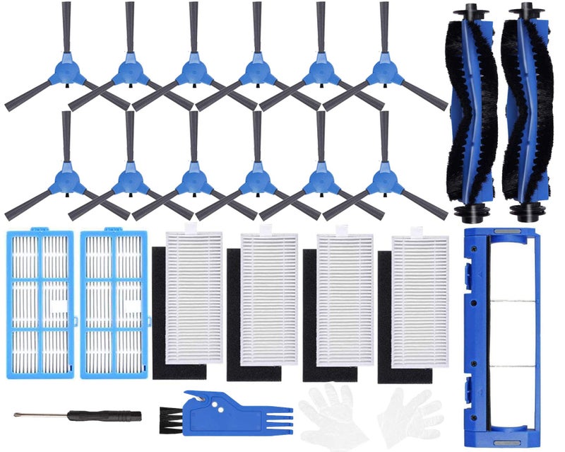 JJ Neumann JJ Neumann Replacement Parts Accessories Compatible with Coredy R3500 R3500S R400 R550R500 R650 R600 R700 R750 R580 Goovi 1600PA D380 D3822000PA iMartine C800 D900 DeenKee Robot Vacuum 