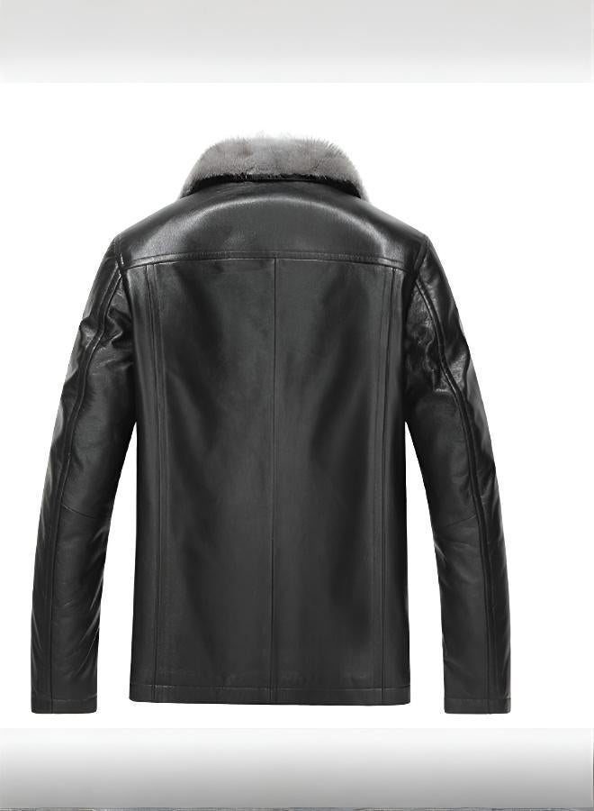 New Style Men Jackets Autumn and Winter Warm and Windproof Outwear Black  - Elegant Winter Style - Image 2