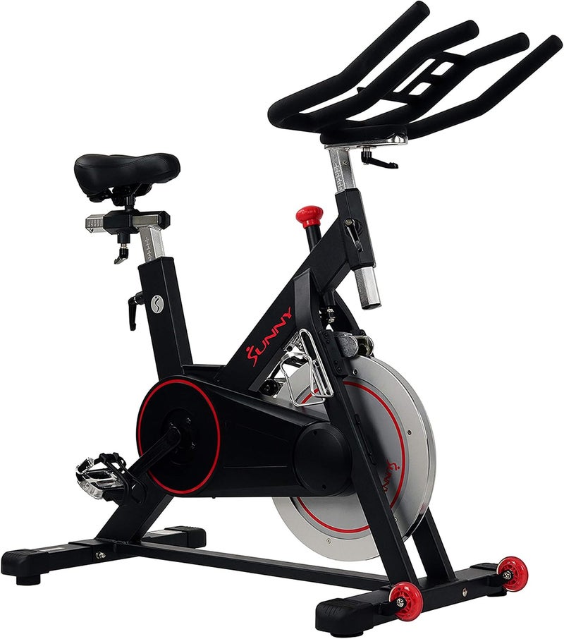 Stationary Exercise Bike for Studio Cycling Indoor Cardio Training Home Gym Workout Bike Adjustable Seat LCD Display - Image 2