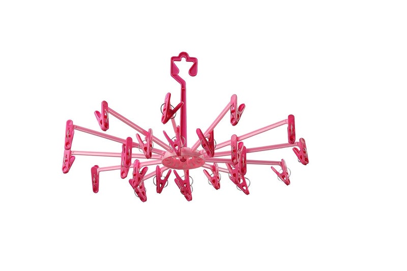 Regalo Plastic Cloth Drying Stand Hanger with Clipspegs Baby Clothes Hanger Stand Umbrellastyle24clips - Image 1