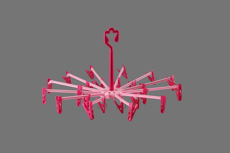 Regalo Plastic Cloth Drying Stand Hanger with Clipspegs Baby Clothes Hanger Stand Umbrellastyle24clips - Image 5