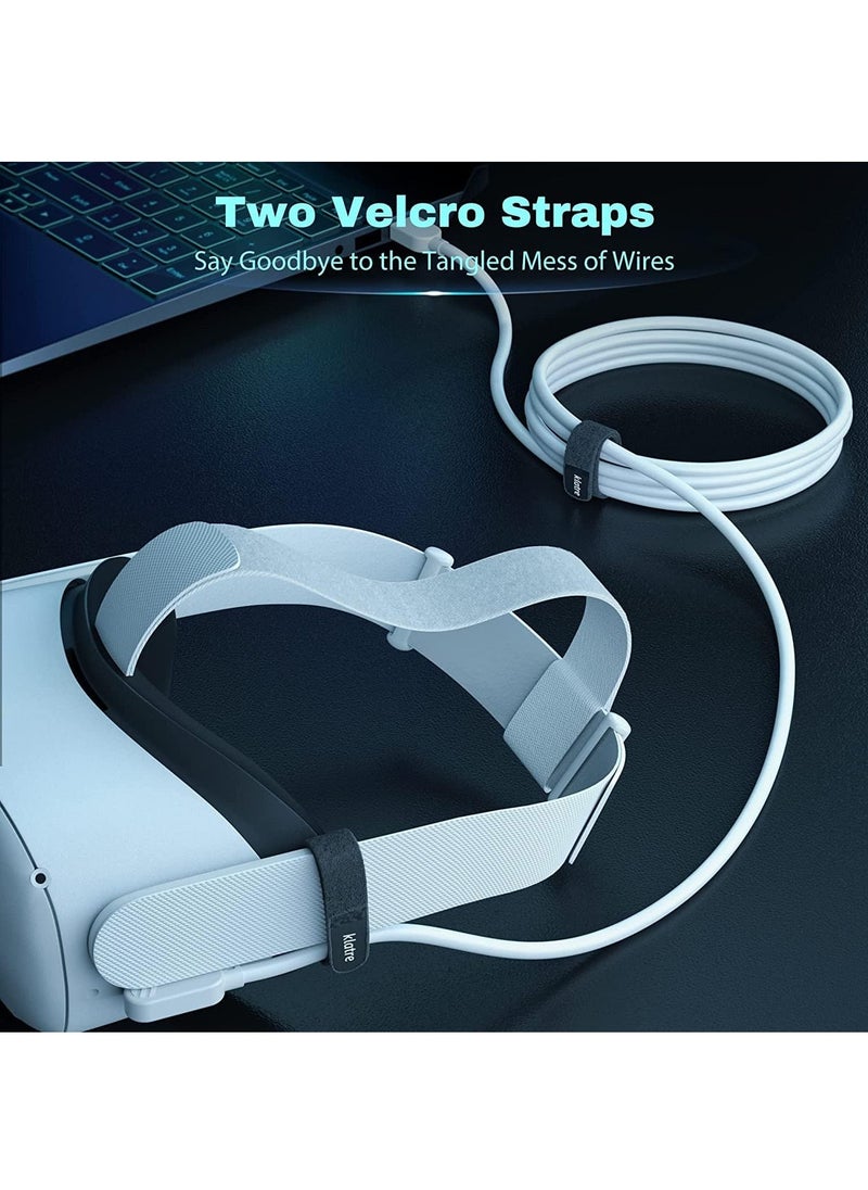 Klatre - USB 3.0 to USB C 5M Cable Quest 2 Link Cable, Fast Charging & High Speed Data Transfer Compatible for Oculus/Meta Quet 2 VR Headset, Gaming PC, Steam VR - Image 1