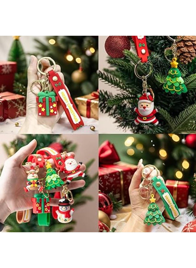 5 pieces - 3D Santa Claus Keychain - Image 4
