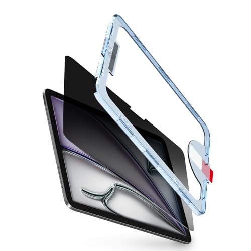 bersem Privacy Screen Protector Compatible with iPad Air 11 Inch M3 2025 / M2 2024, Anti-Spy Tempered Glass Film, EZ kit - Image 1