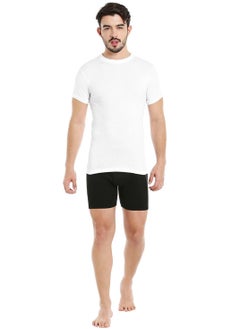 BYC MEN'S O-NECK COTTON UNDERSHIRT (PACK OF 3) - WHITE  - Image 2