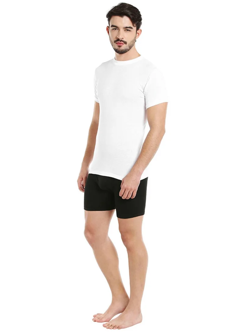 BYC MEN'S O-NECK COTTON UNDERSHIRT (PACK OF 3) - WHITE