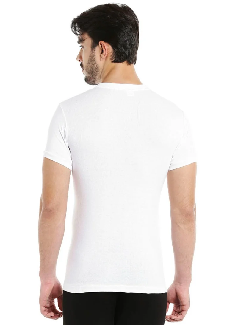 BYC MEN'S O-NECK COTTON UNDERSHIRT (PACK OF 3) - WHITE
