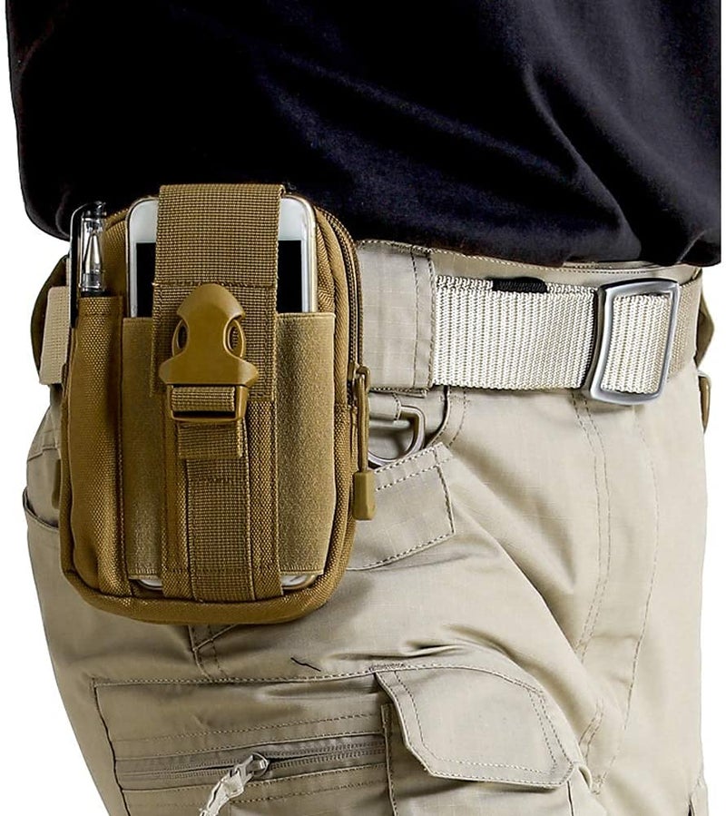 SUKHAD Waist Cell Phone Holster Belt Bag Universal Outdoor Phone Pouch Case Gadget Pocket for iPhone X 8 7 6 6s Plus Samsung Galaxy S8 S7 S6 S5 S4 S3 Note 8 5 4 3 2 LG HTC Etc - Image 2