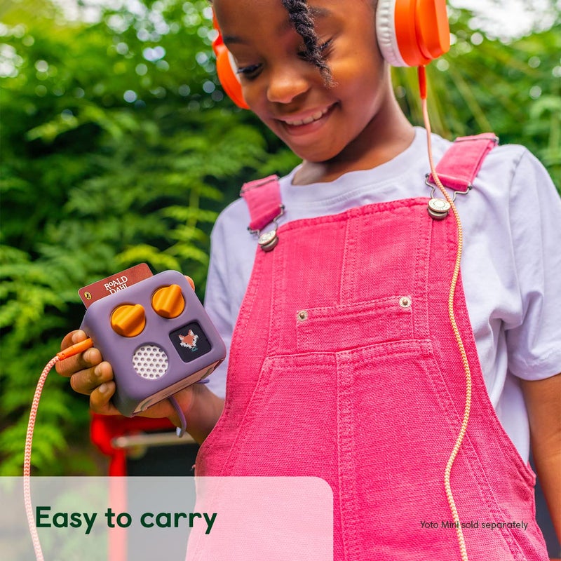 Yoto Mini Adventure Jacket in Fruit Punch (Orange) with Matching Wrist Lanyard – Accessory for Kids Mini Audio Device, Anti-Slip Silicone Skin Cover, Fitted Protective Sleeve Case - Image 3