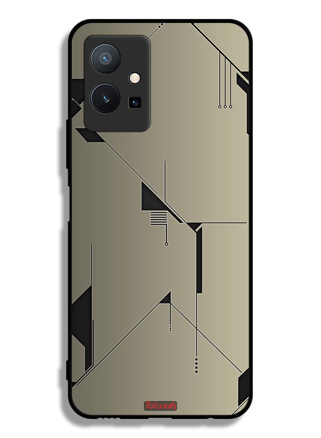 Tolwak Vivo T1 5G Protective Case Cover Minimalism Abstract Digital Art - Image 2