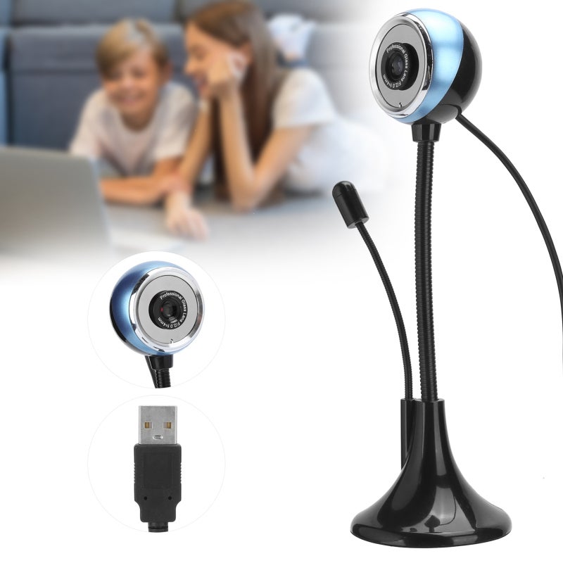 Mini Webcam 360° Rotatable Optical Lens - Plug And Play HD Webcam With Built-In Digital Microphone For PC Laptop Desktop Mainstream OS Devices - Image 4