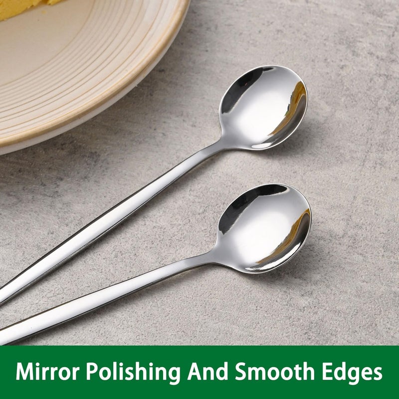 Dehov 5.1 Inches Stainless Steel Coffee & Tea Spoon,6-Piece Cute Mini Spoons For Dessert,Small Espresso Spoons For Dessert,Cute Tiny Spoon - Image 4