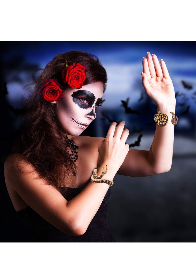 KASTWAVE 6-Pack Toy Snake Bracelets - Realistic PVC Simulation Snake Wristbands, Fake Snake Prank Toys for Halloween, Party Supplies, Scary Fun for Adults & Teens - Image 4