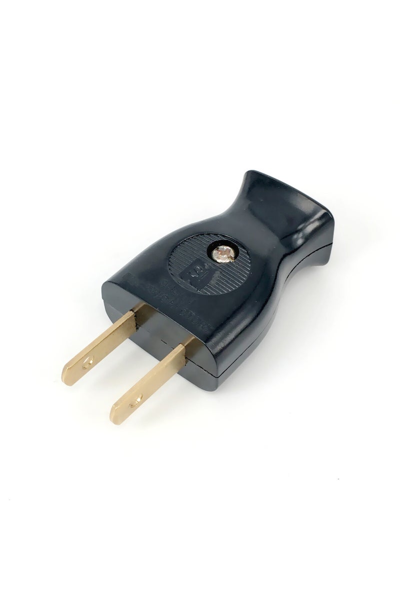 Black Male New America 2 Pole 15A Male US Wiring Plug Adapter Female Socket Type A Power Strip Conne