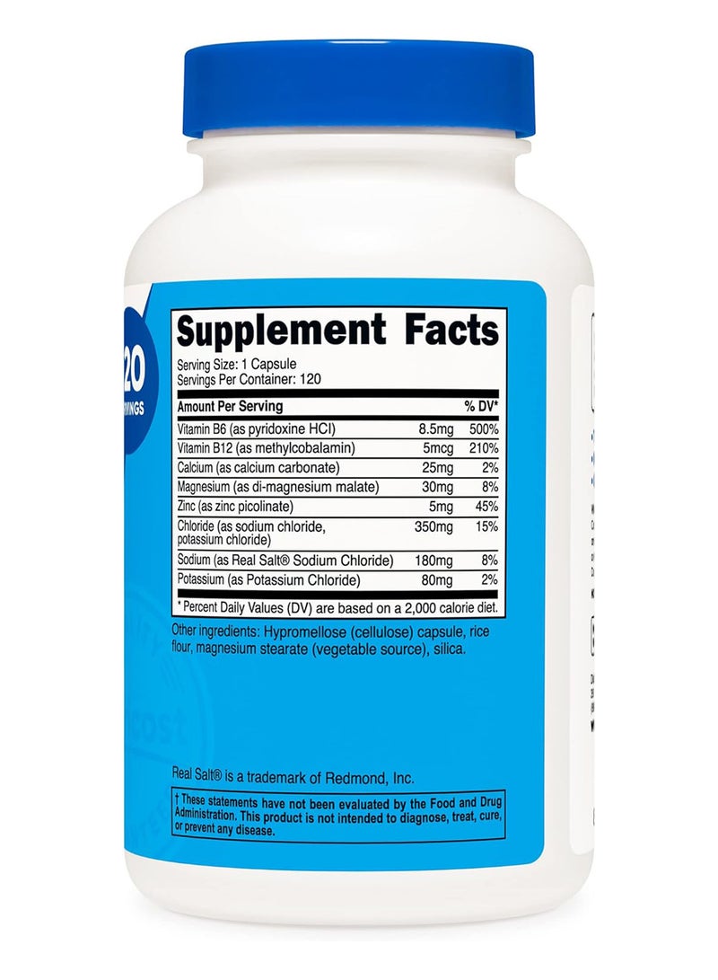 Nutricost Electrolyte Complex Advanced Hydration With Real Salt 120 Capsules - Image 4