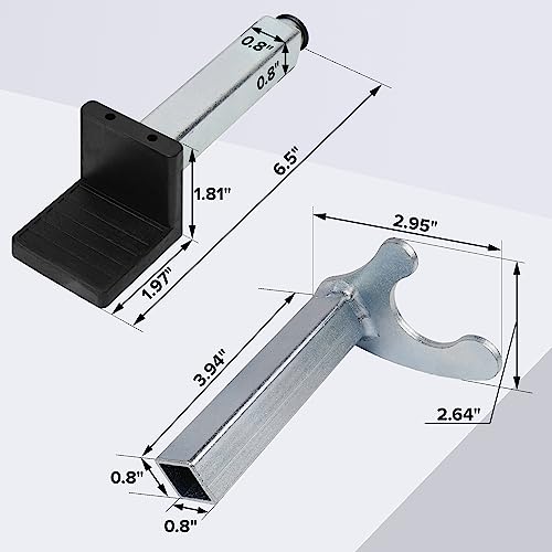Donext Spool Lift Stand Attachments for Rear Sportbike Motorcycle Stands (Attachment ONLY), U and L-Shaped Adapter 2 Pairs - Image 2