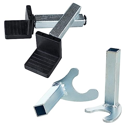 Donext Spool Lift Stand Attachments for Rear Sportbike Motorcycle Stands (Attachment ONLY), U and L-Shaped Adapter 2 Pairs - Image 1