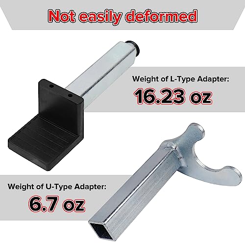 Donext Spool Lift Stand Attachments for Rear Sportbike Motorcycle Stands (Attachment ONLY), U and L-Shaped Adapter 2 Pairs - Image 4