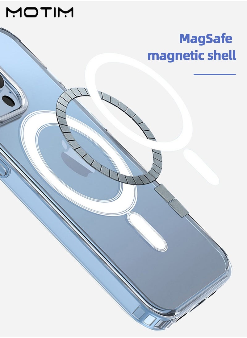 iPhone 16 Pro/16 Pro Max Magnetic Phone Case, Full Camera Lens Protector, Yellowing Resistant, Scratch-Resistant & Fingerprint Back,