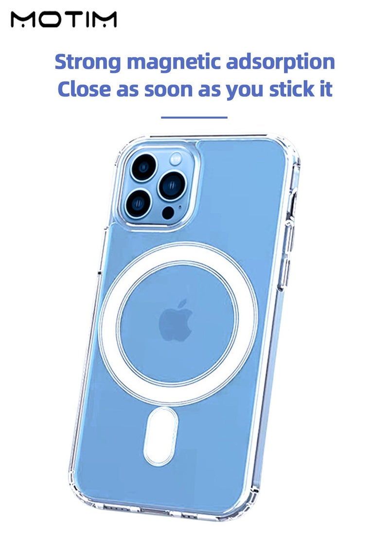 iPhone 16 Pro/16 Pro Max Magnetic Phone Case, Full Camera Lens Protector, Yellowing Resistant, Scratch-Resistant & Fingerprint Back,