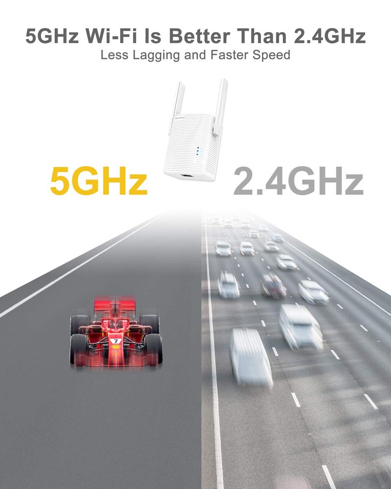 BrosTrend محول BrosTrend AC1200 من WiFi إلى Ethernet، جسر لاسلكي عالمي مزدوج النطاق بسرعة 1200 ميجابت في الثانية للطابعة، التلفاز الذكي، مشغل Blu-Ray، بلاي ستيشن، إكس بوكس، إلخ، إعداد سهل عبر WPS، توصيل جهاز سلكي بشبكة Wi-Fi - Image 5