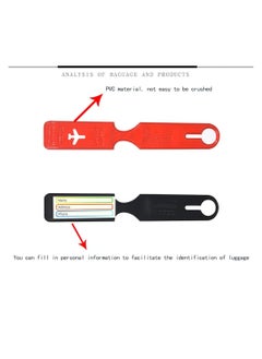 Generic 6 Pieces Luggage Tags, Travel Suitcases Baggage Identifier Tag with Information Card Paper  - Image 3